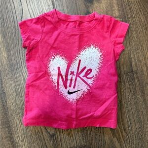 Nike Kids Fuchsia Heart Tee